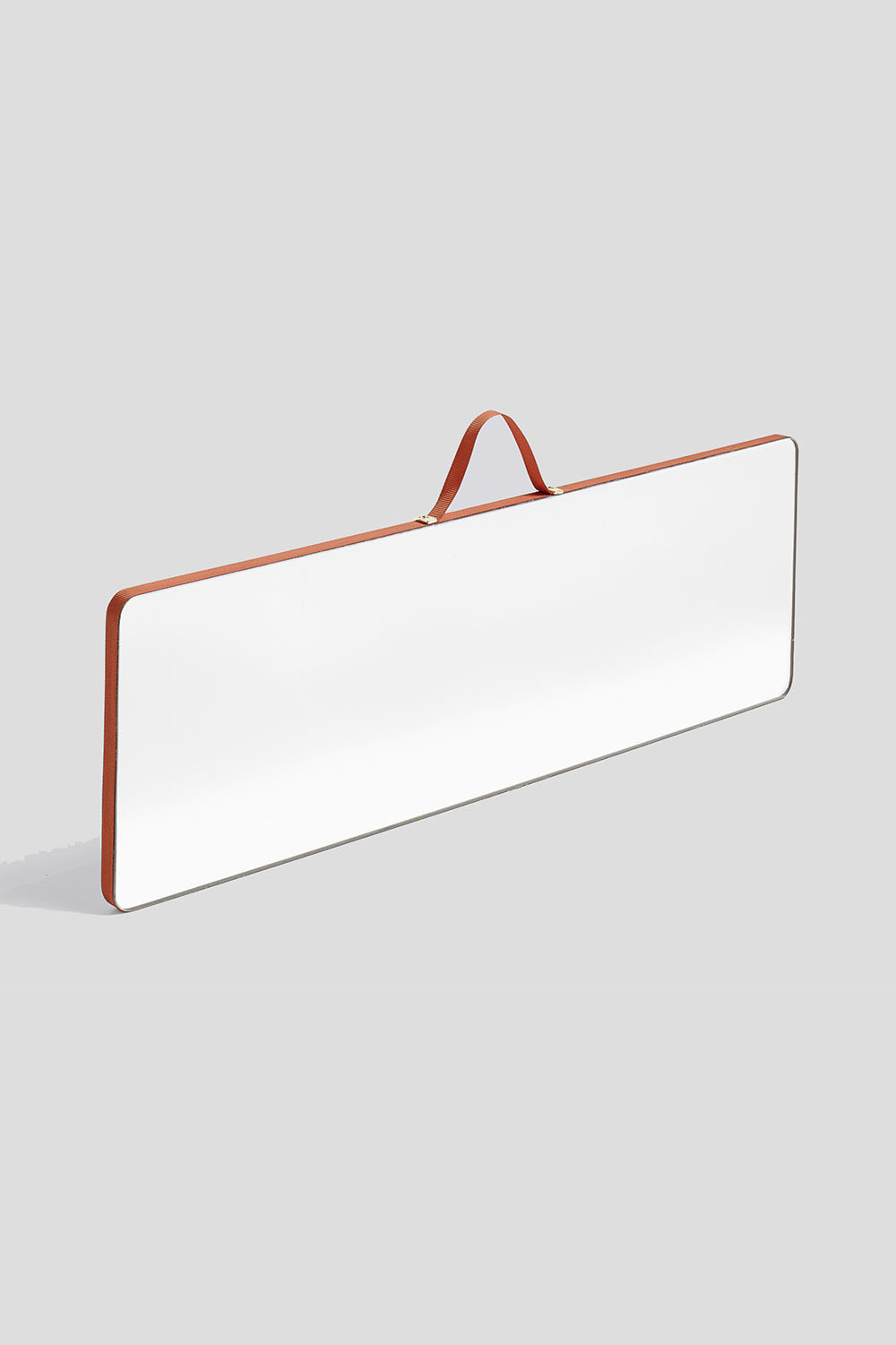 Ruban Mirror Rectangular Red